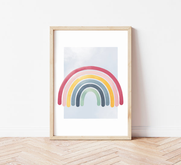 Illustrazione per bambini di un arcobaleno