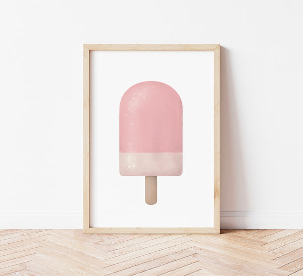 illustrazione di un gelato alla fragola