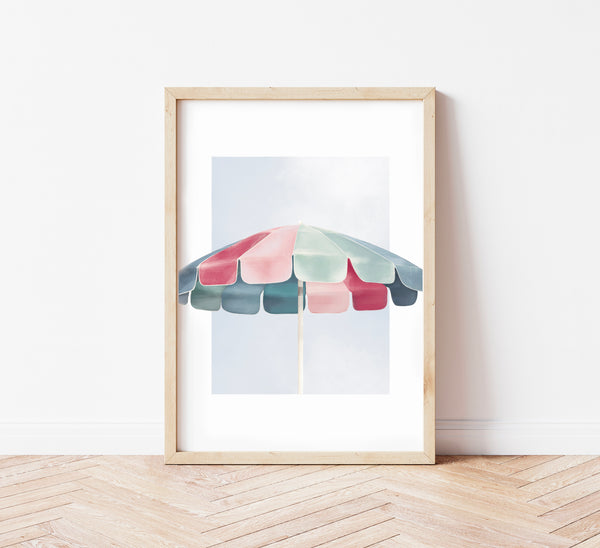 illustrazione per bambini di un ombrellone da spiaggia