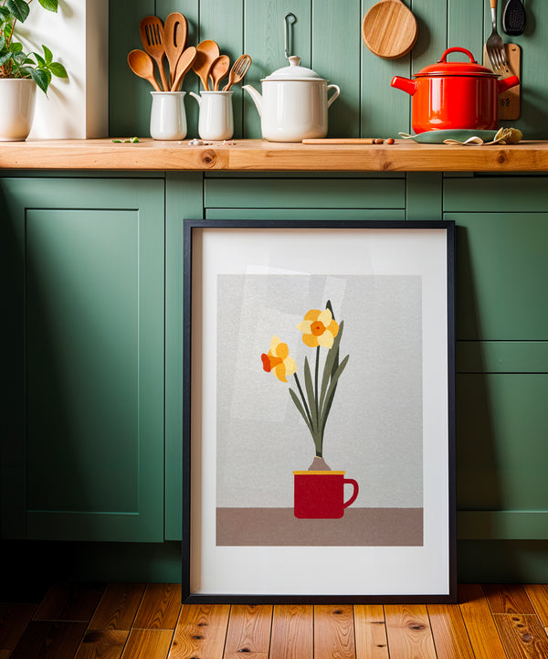 Stampa bulbo di narcisi