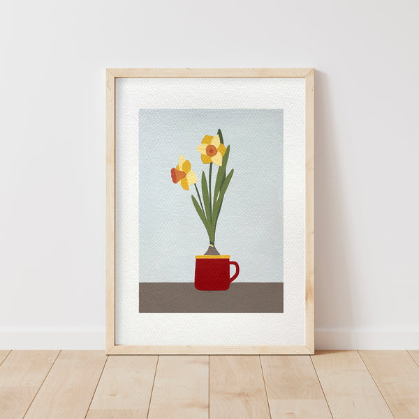 Narcisi dipinti a mano