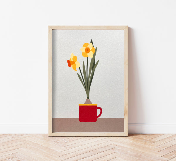 Stampa bulbo di narcisi