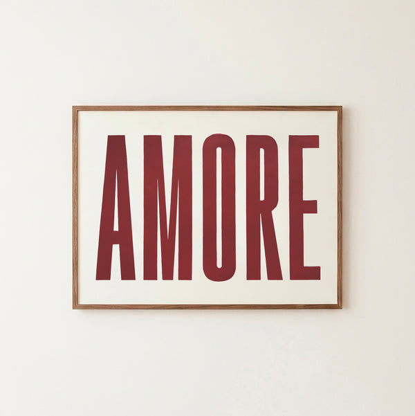 Poster dell'amore dipinto a mano