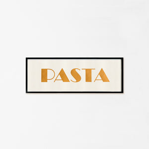 Insegna "PASTA" dipinta a mano