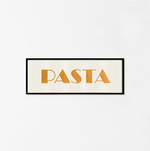 Insegna "PASTA" dipinta a mano