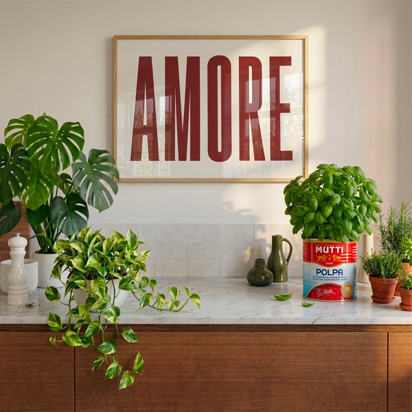 Poster dell'amore dipinto a mano