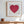 Cuoricccione fucsia dipinto a mano