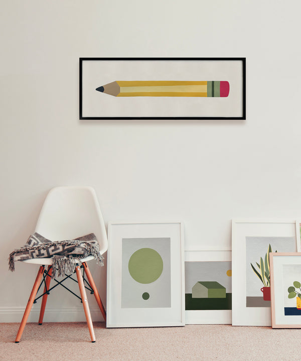 Matitone giallo dipinto a mano