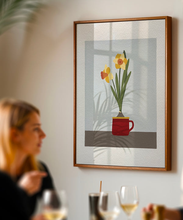 Narcisi dipinti a mano